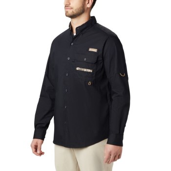 Columbia PHG Sharptail Long Sleeve, Camisa Negros Para Hombre | 786450-JIG